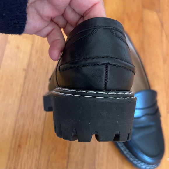 Chic Jon Josef Black Leather Loafers size 38 - Picture 9 of 13